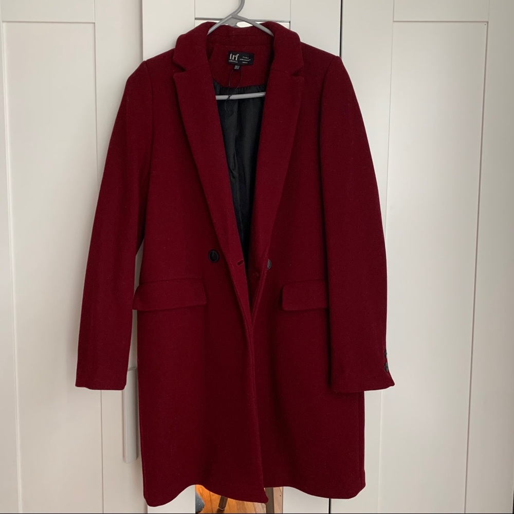 Burgundy Red Zara Coat XS